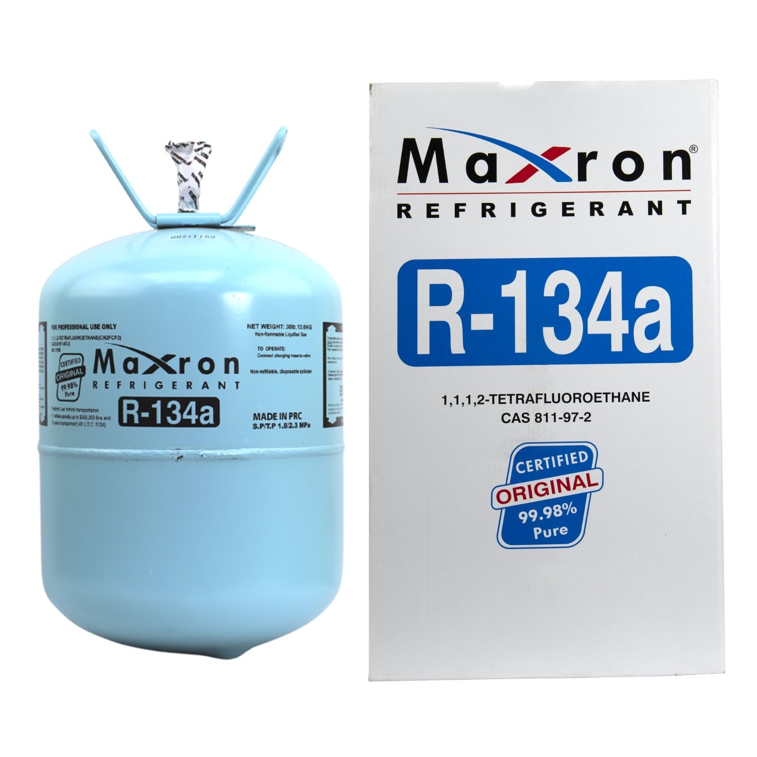 Refigant Box R134a – MAXRON Refrigerant Gas – Dawood HVAC